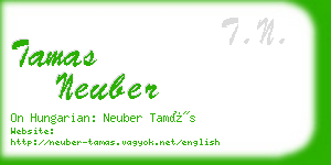 tamas neuber business card